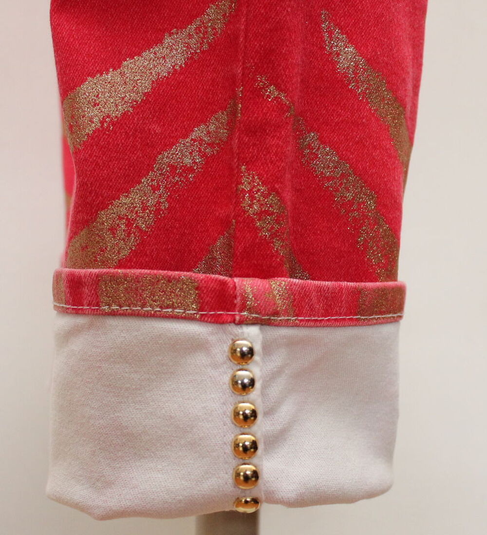 Pantalon jean tigre or ROBERTO CAVALLI T.S Vêtements