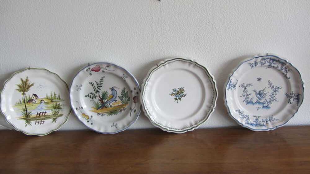Assiettes en fa&iuml;ence Décoration