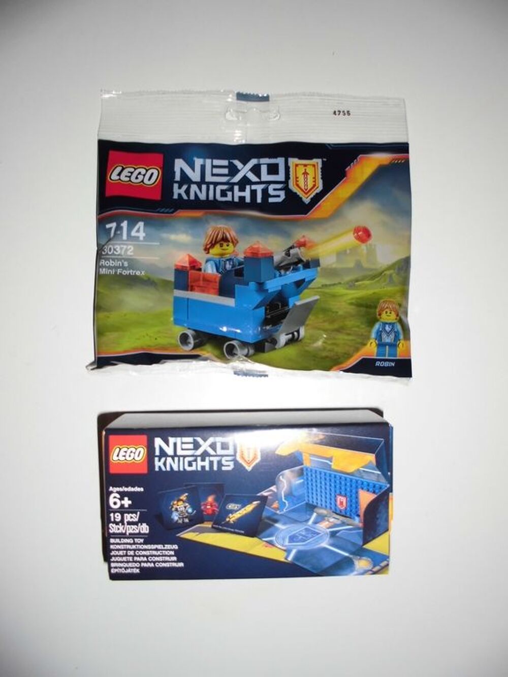 Lego 30372 nexo knigths Robin's fortrex + battle station 500 