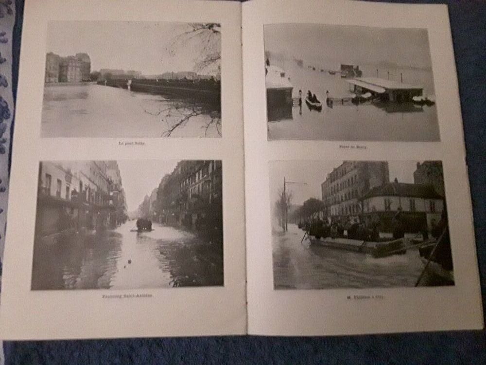 Album carte postale inondation a Paris 1910 
