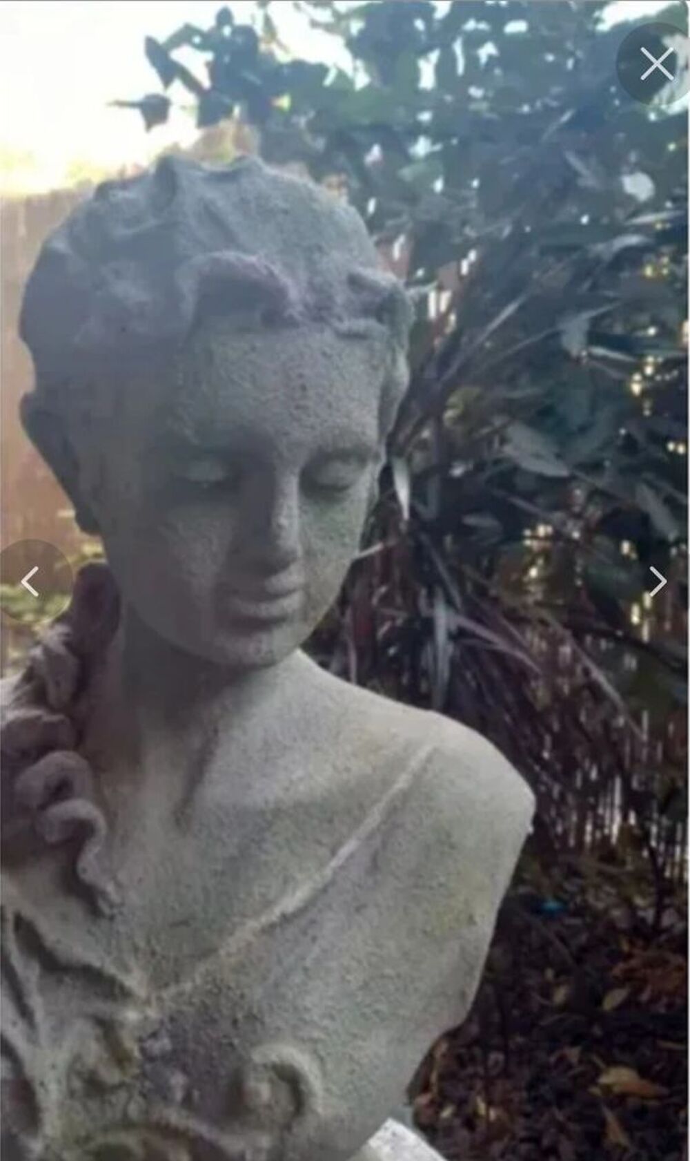 Statue buste femme Décoration