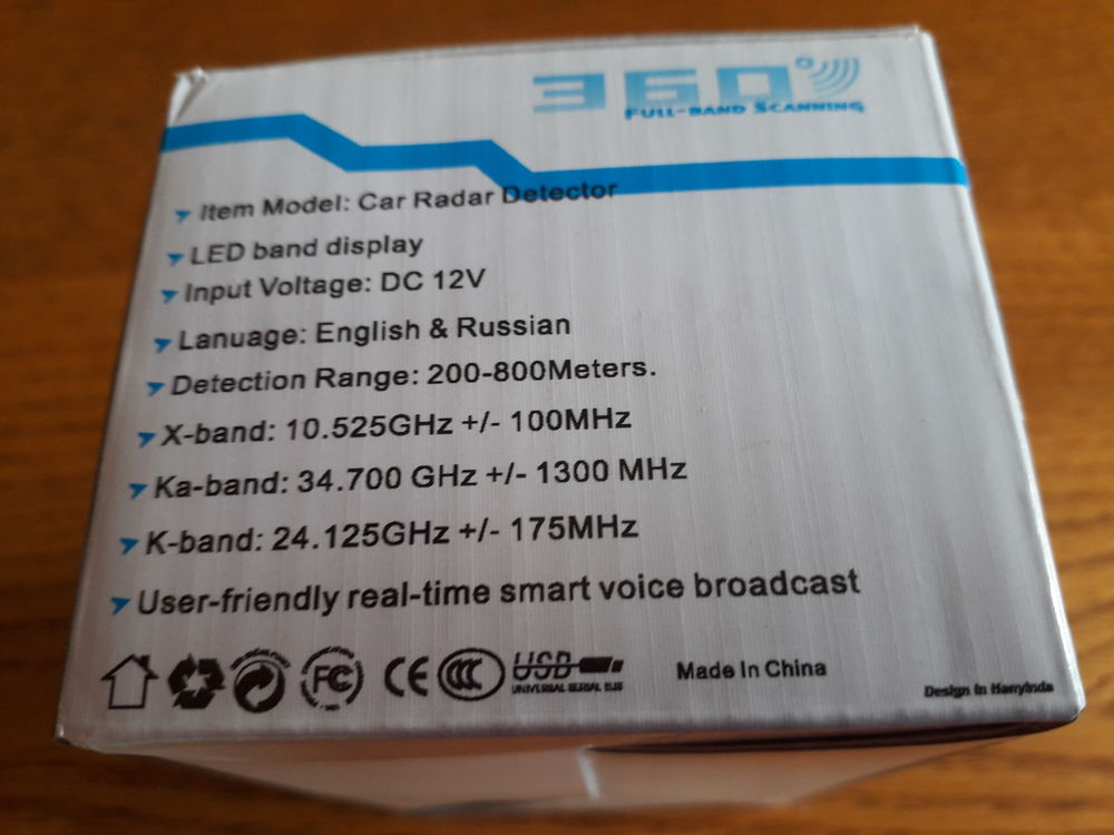 RADAR DETECTORS AM - 360 FR. Photos/Video/TV