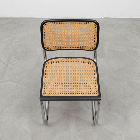 Chaise Cesca B32 noire d'après Marcel Breuer, Italie 325 Malataverne (26)