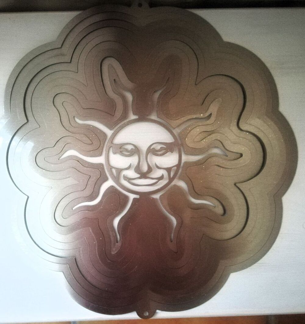 magnifique soleil argent paillett&eacute; frais d'envoi offert Décoration