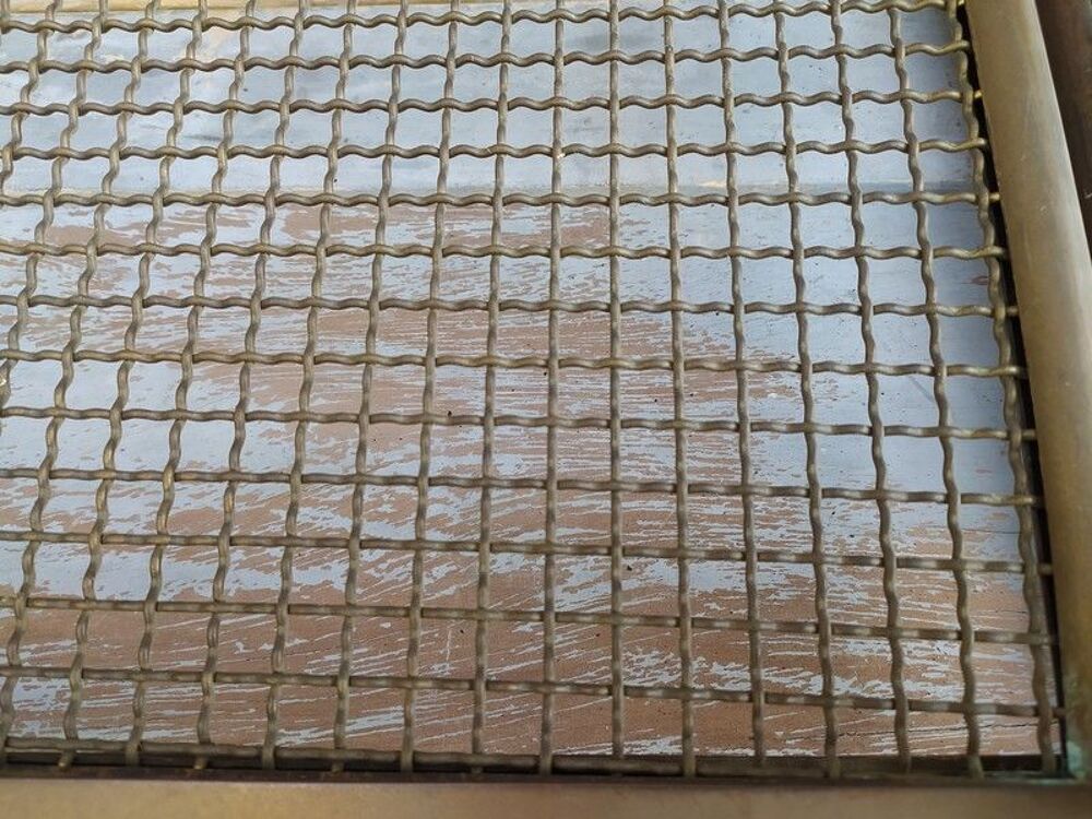 Ancien Porte Bagages de Train en Laiton D&eacute;but XX&egrave;me 