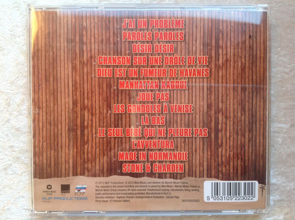 STONE CHARDEN MADE IN FRANCE Envoi Possible
CD et vinyles