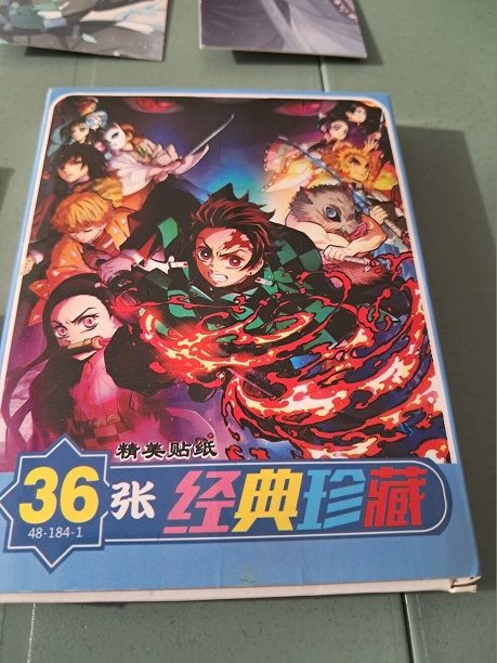 Lot Demon Slayers stickers jeu de poker manga anime Tv japon 