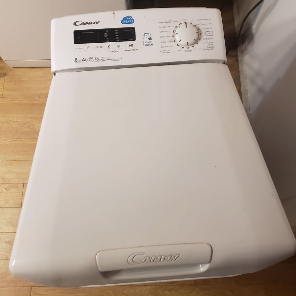 Lave linge top candy 8kg Electroménager