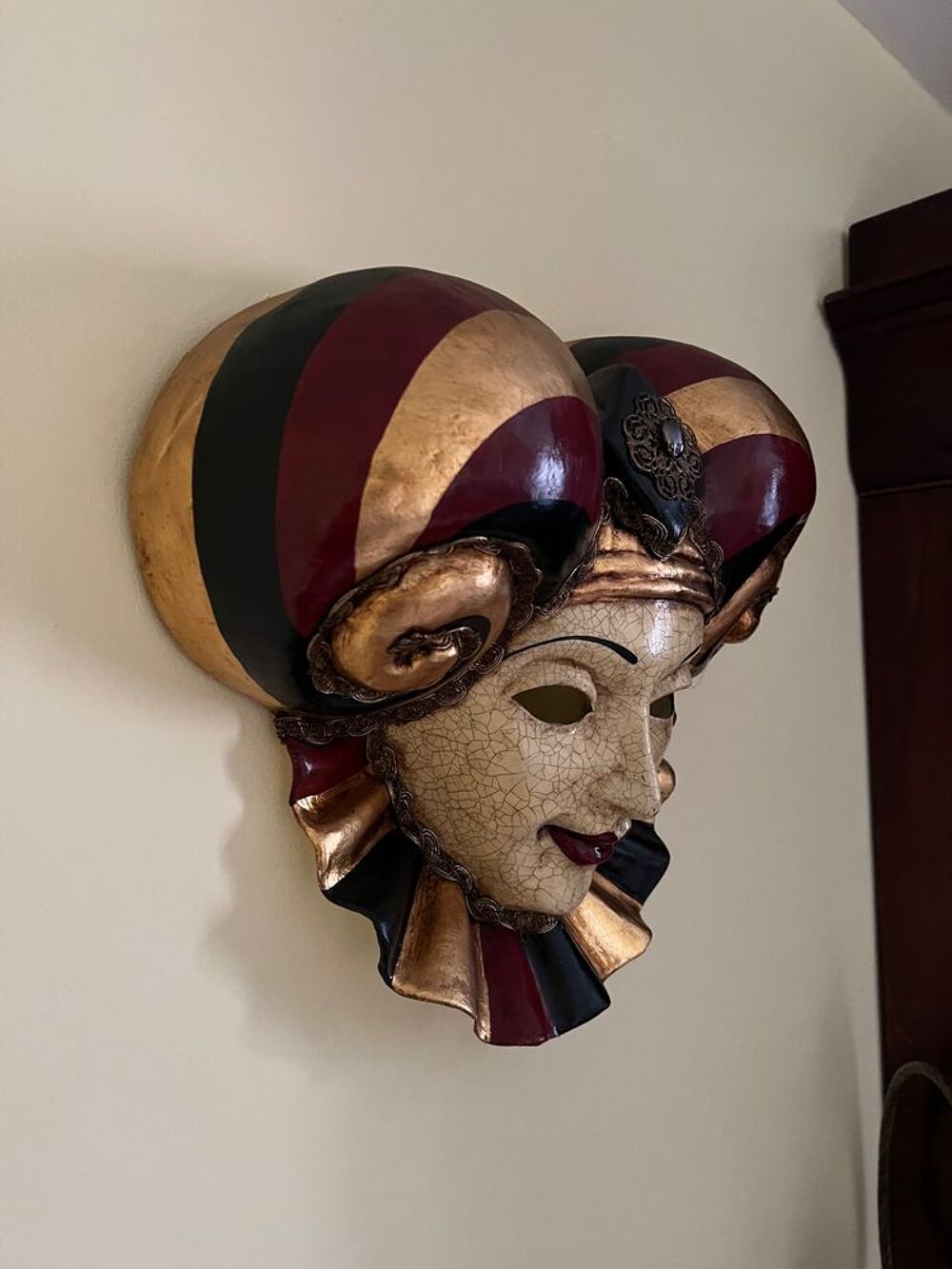V&eacute;ritable masque Venise Marega Renzo Dcoration