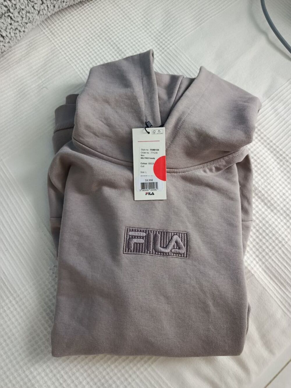SWEAT CAPUCHE HOMME FILA NEUF Vêtements
