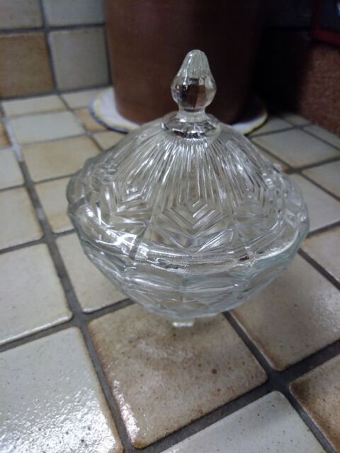 Sucrier rond VINTAGE années 50/60 en verre blanc 15 Lésigny (77)