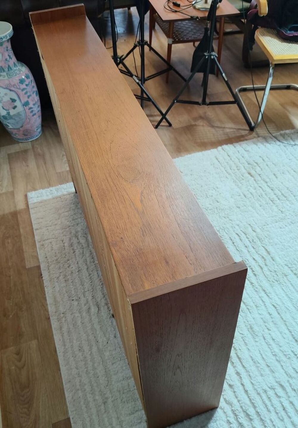 Biblioth&egrave;que basse Vintage Scandinave en teck, ann&eacute;es 1960 Meubles