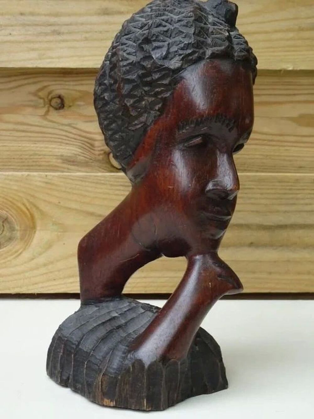 Sculpture Africaine en bois massif. Décoration