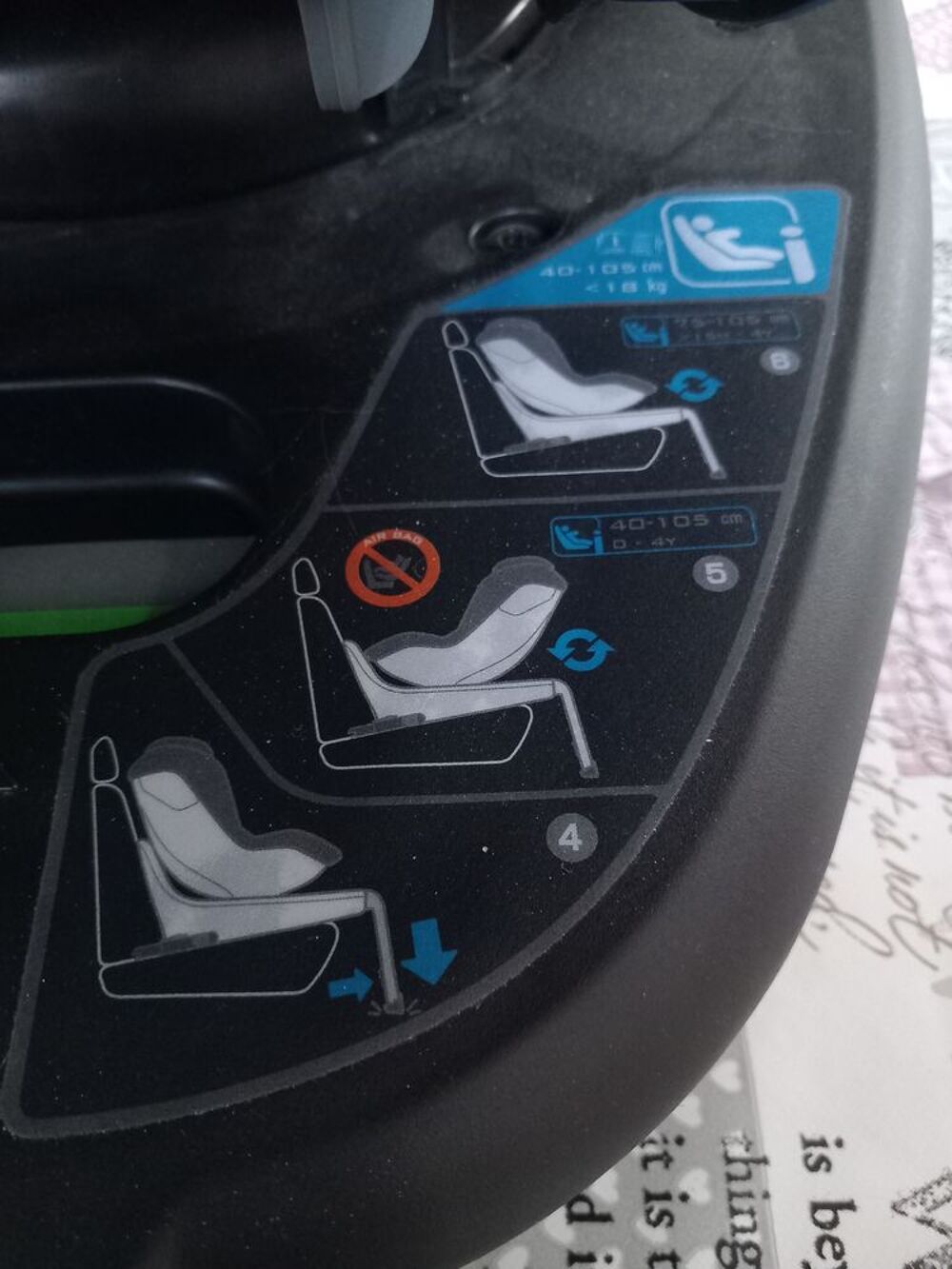 Si&egrave;ge auto pivotant isofix Puériculture