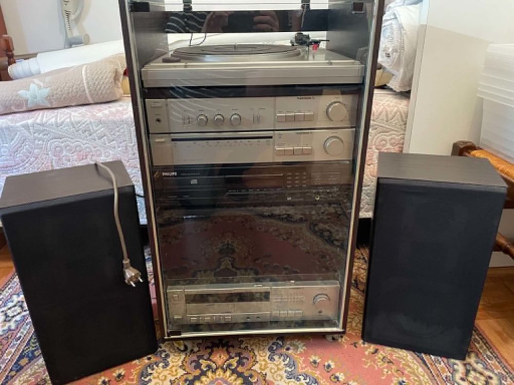 Chaine hifi compl&egrave;te vintage Thomson fonctionnelle 