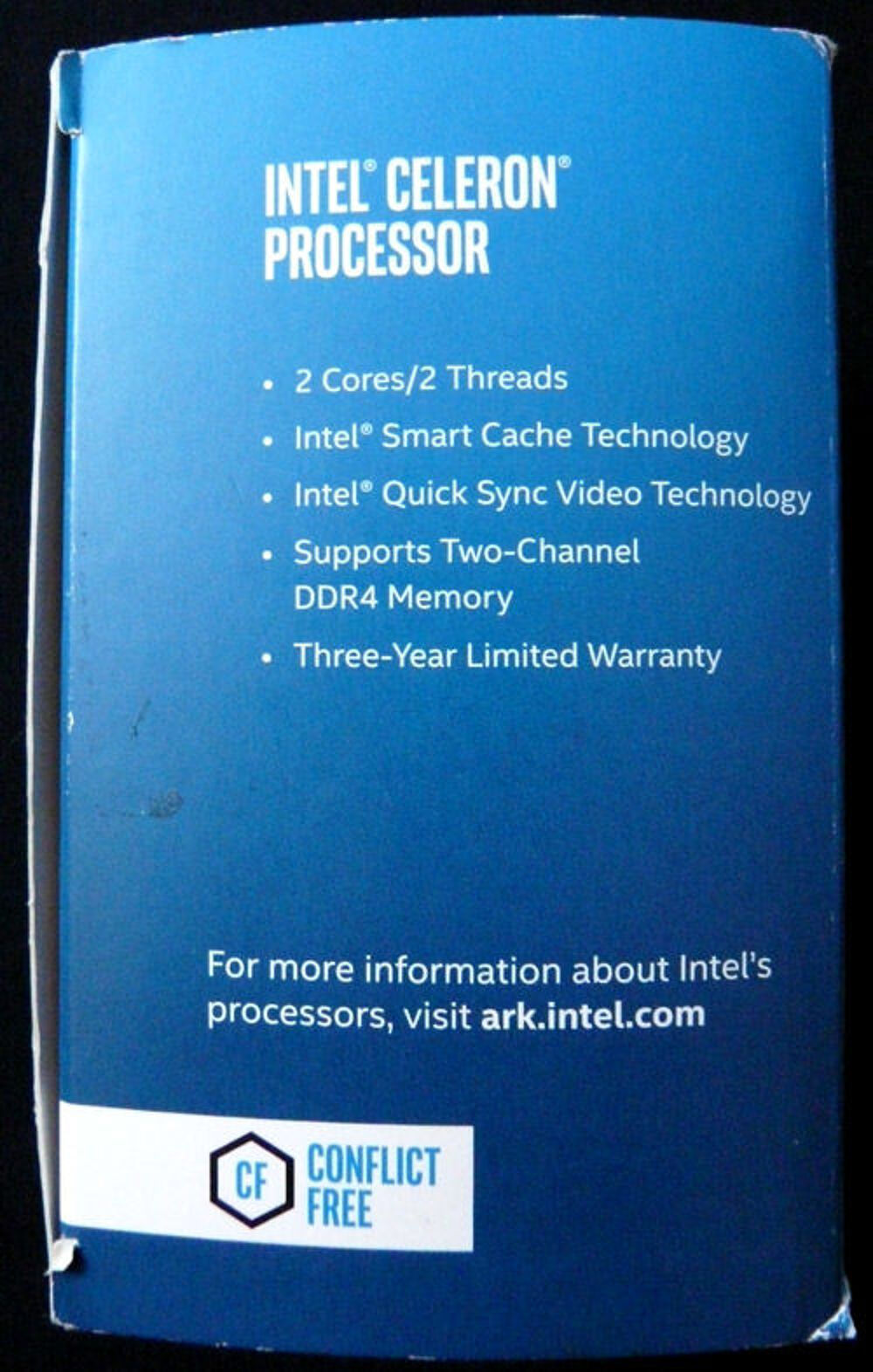 Processeur INTEL CELERON G3900 LGA1151 bo&icirc;te compl&egrave;te, Neuf Matériel informatique