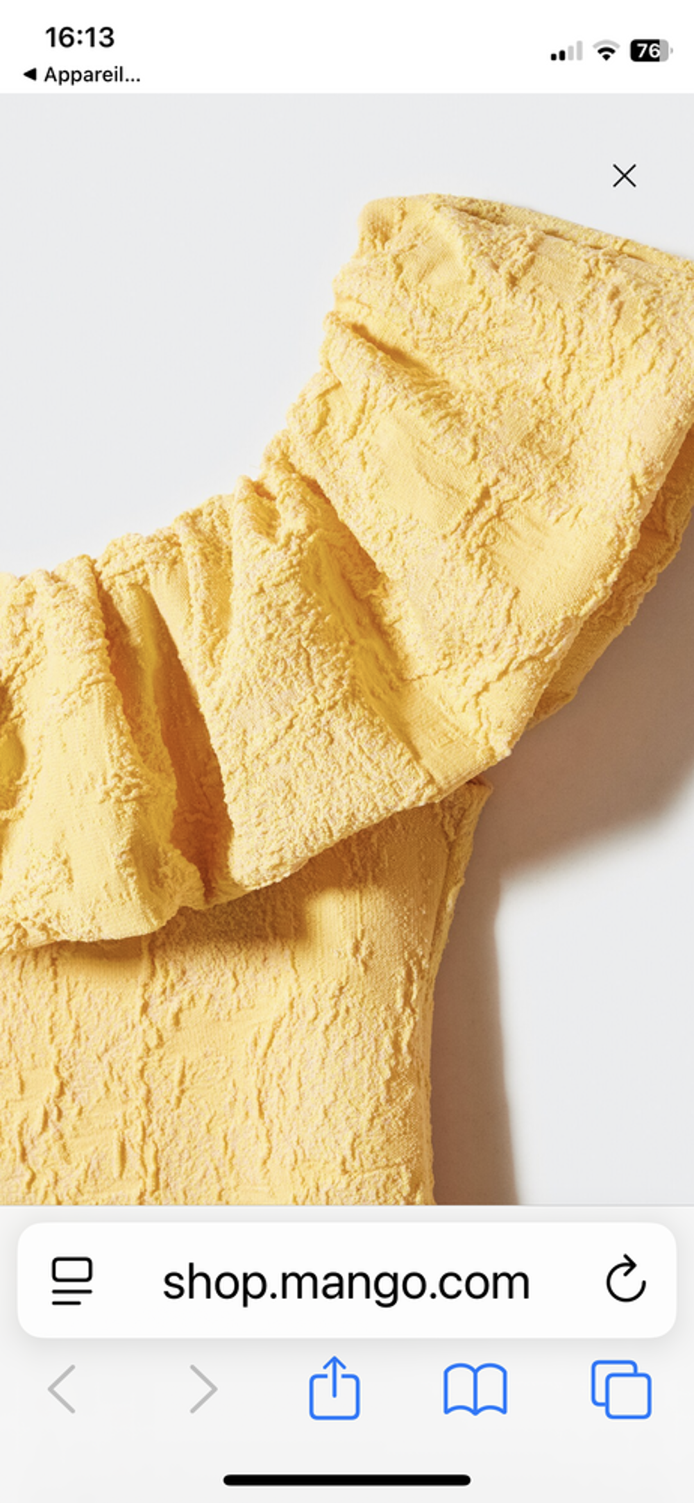 Robe jaune Mango M Vêtements