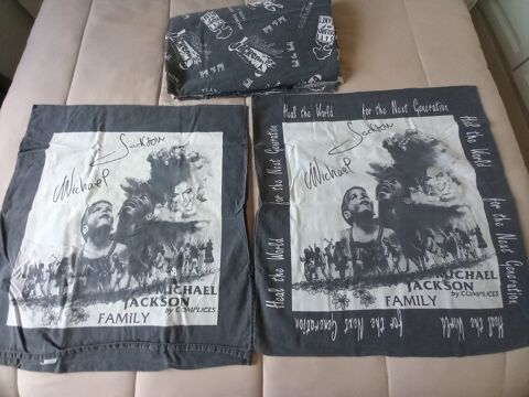 Parure de couette gris foncé lit 2 personnes Mickael Jackson 30 Villiers (86)