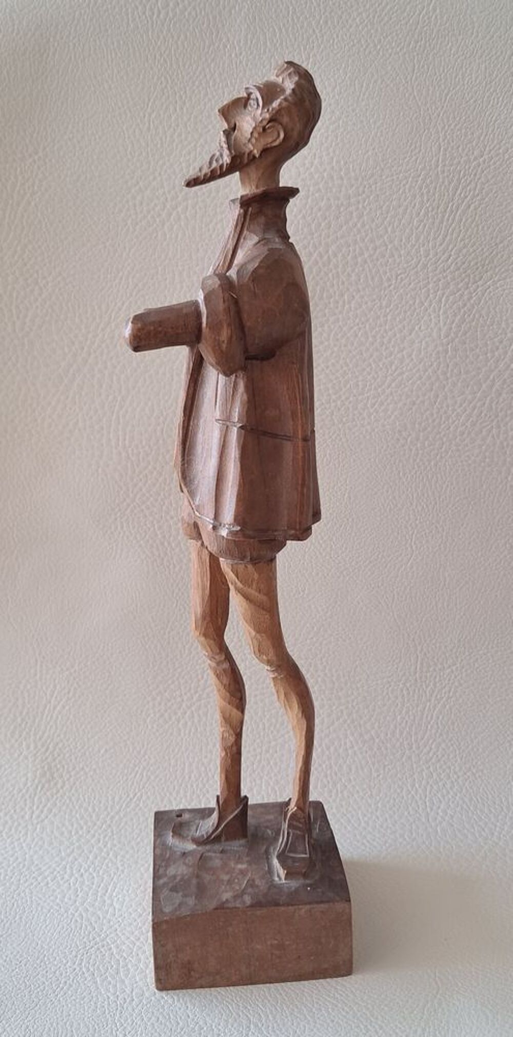 statue sculpture figurine en bois de Don Quichotte Décoration