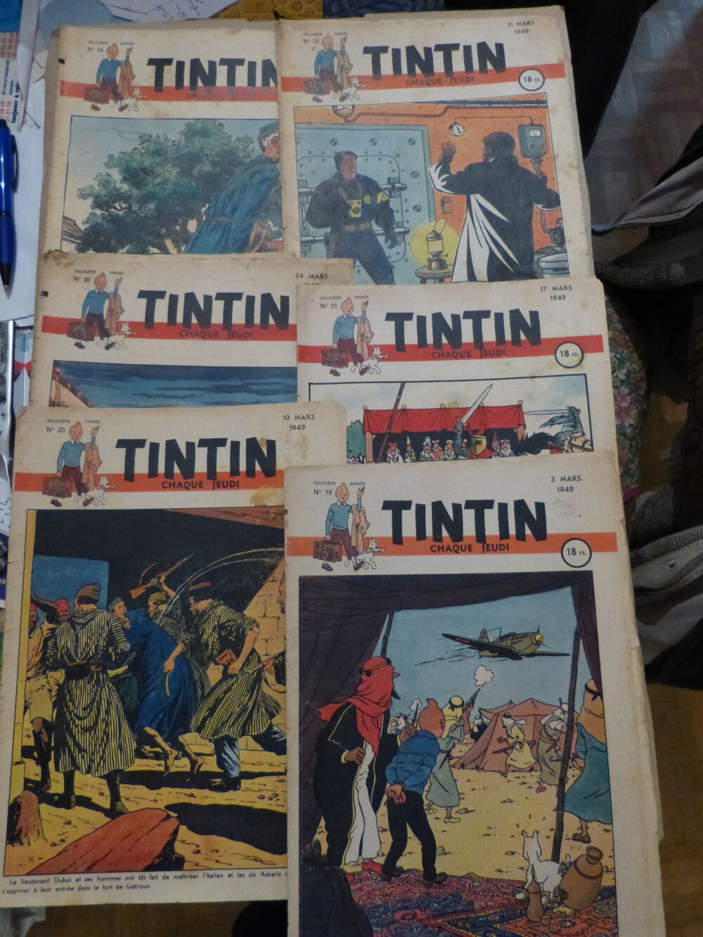 periodiques TINTIN ann&eacute;e 1949 Livres et BD