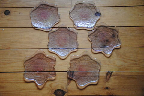 Assiettes  dessert artisanales 6 Clgurec (56)