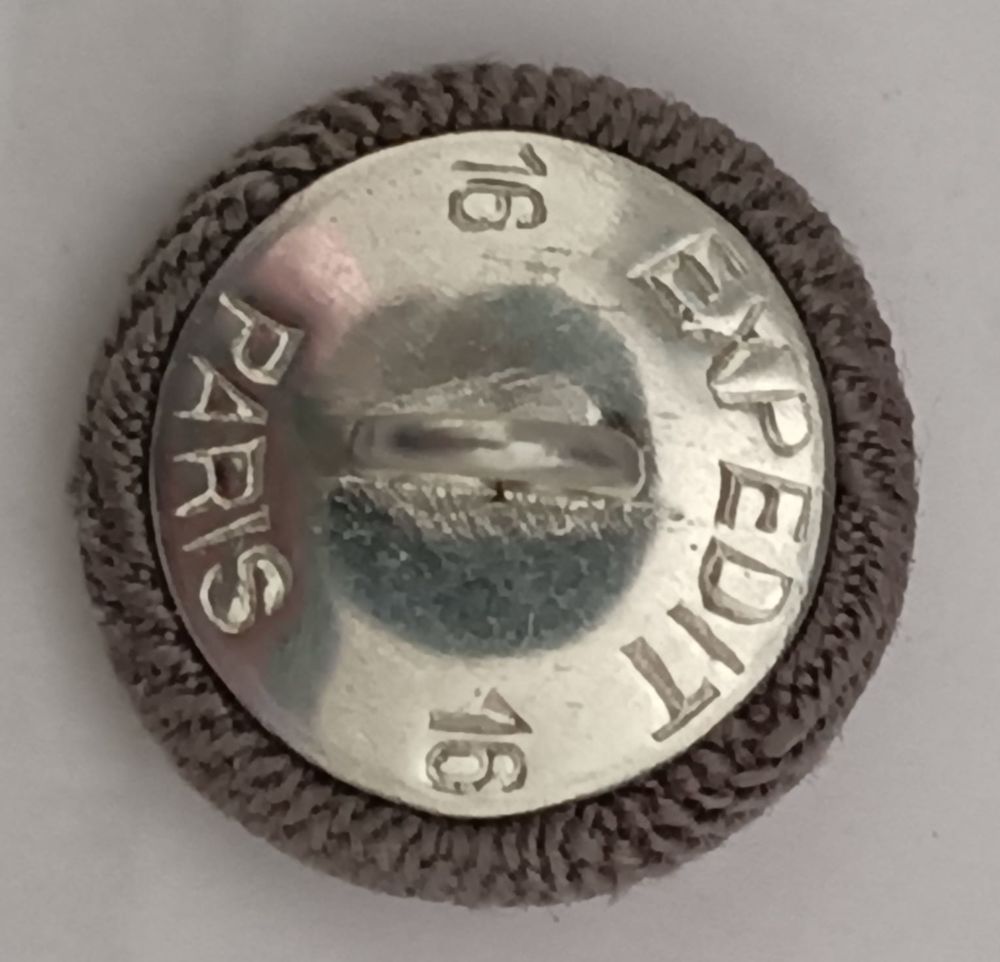 Collection 16 Boutons Vintage Recouverts Signatures Paris 