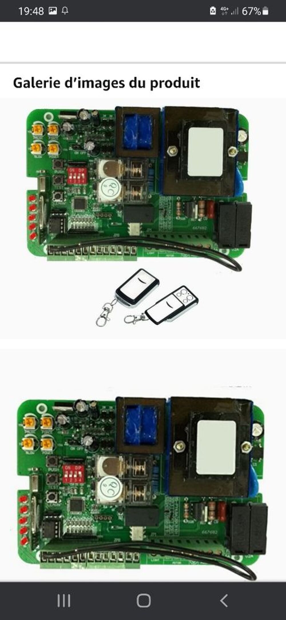 Carte &eacute;lectronique universelle portail coulissant Bricolage
