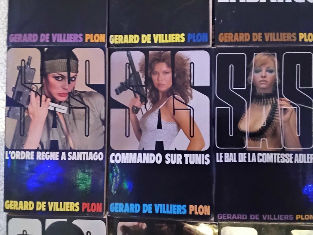 25 SAS de G&eacute;rard de Villiers Livres et BD