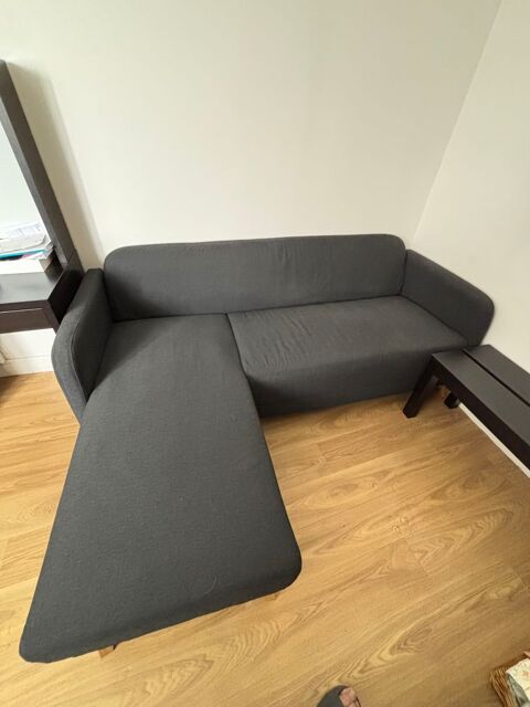 Canap angle IKEA 3 place gris fonc 200 Bagneux (92)