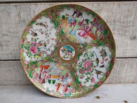 Assiette Porcelaine de Chine Canton XIXème 45 Loches (37)
