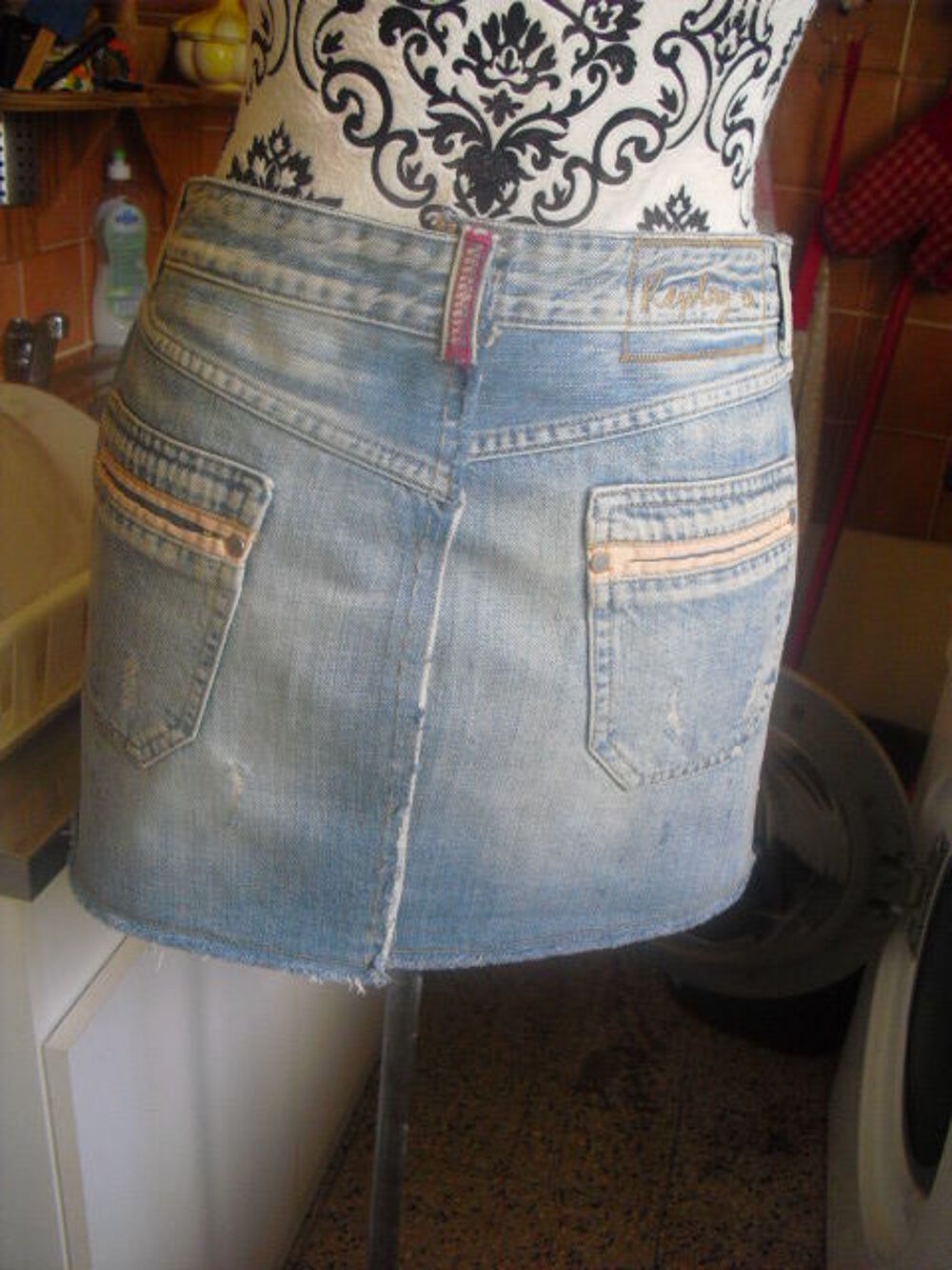 JUPE en jean NEUVE REPLAY TAILLE 27 Vêtements