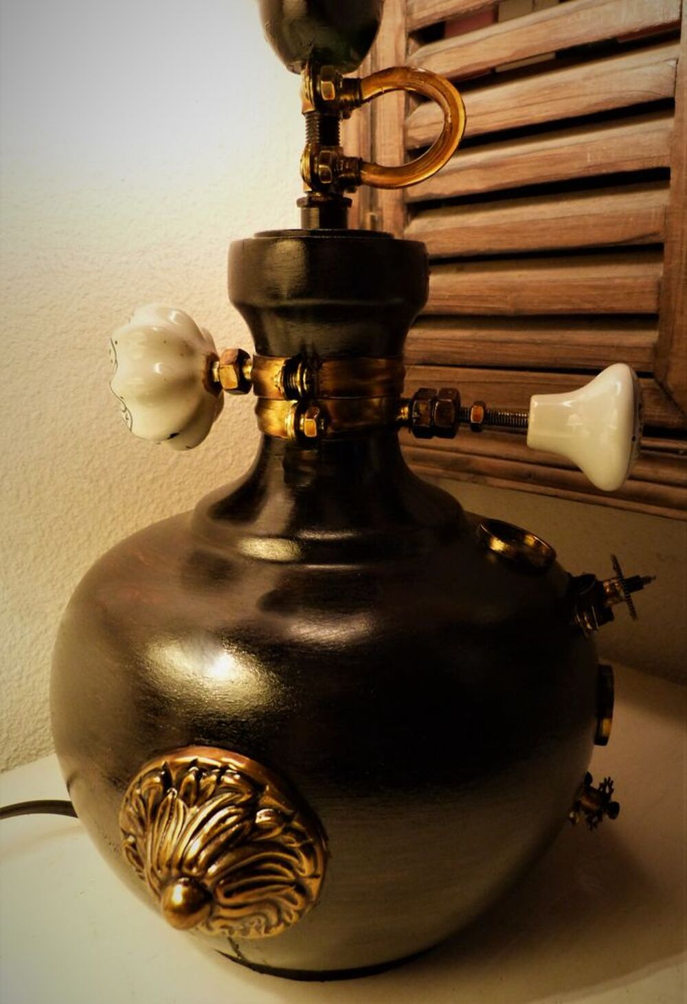 Lampe "ANTIQUE STEAM LIGHT" Steampunk Décoration