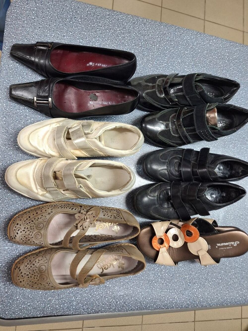 lot de 12 paires de chaussures dont 6 de marque geox r Chaussures