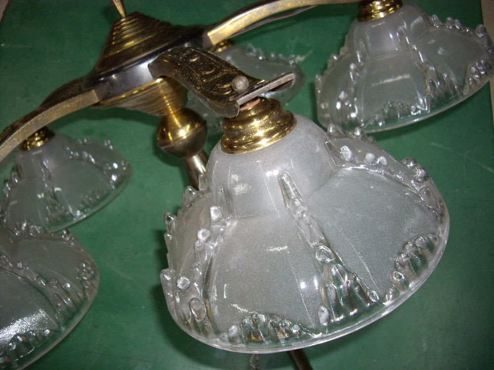 Superbe lustre gouttes d'eau sign&eacute; EZAN Décoration