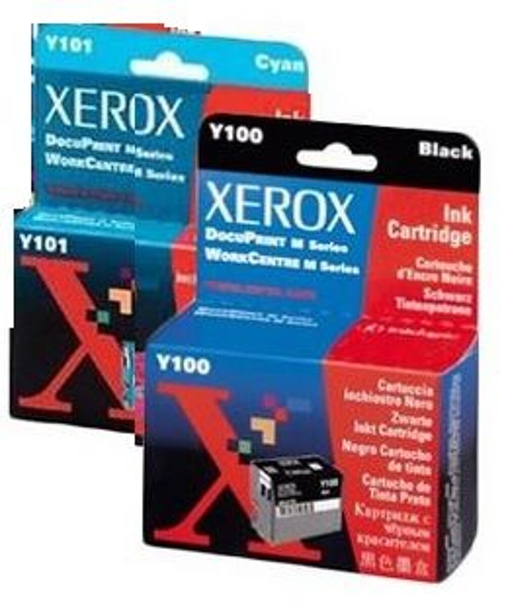 cartouche d'encre noire Xerox Y100 et cyan Y101 Matriel informatique