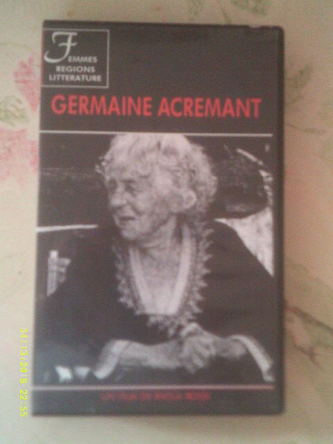 Germaine Acremant ou 70 ans d'écriture vhs film 0 Dunkerque (59)