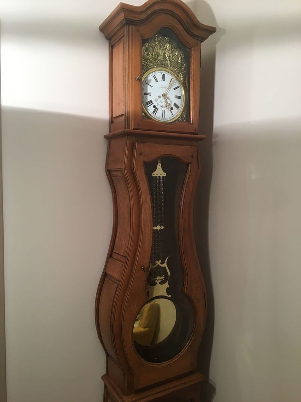 V&eacute;ritable horloge comtoise en ch&eacute;ne massif Meubles