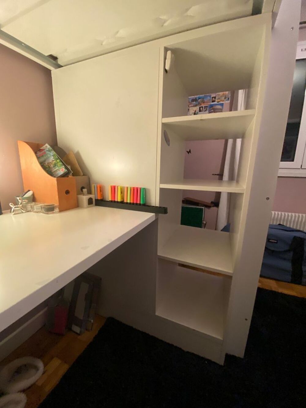 Lit enfant mezzanine combin&eacute; bureau IKEA Meubles