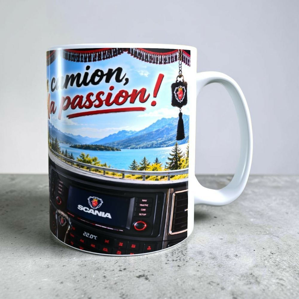 Mug Mon camion, Ma passion Décoration