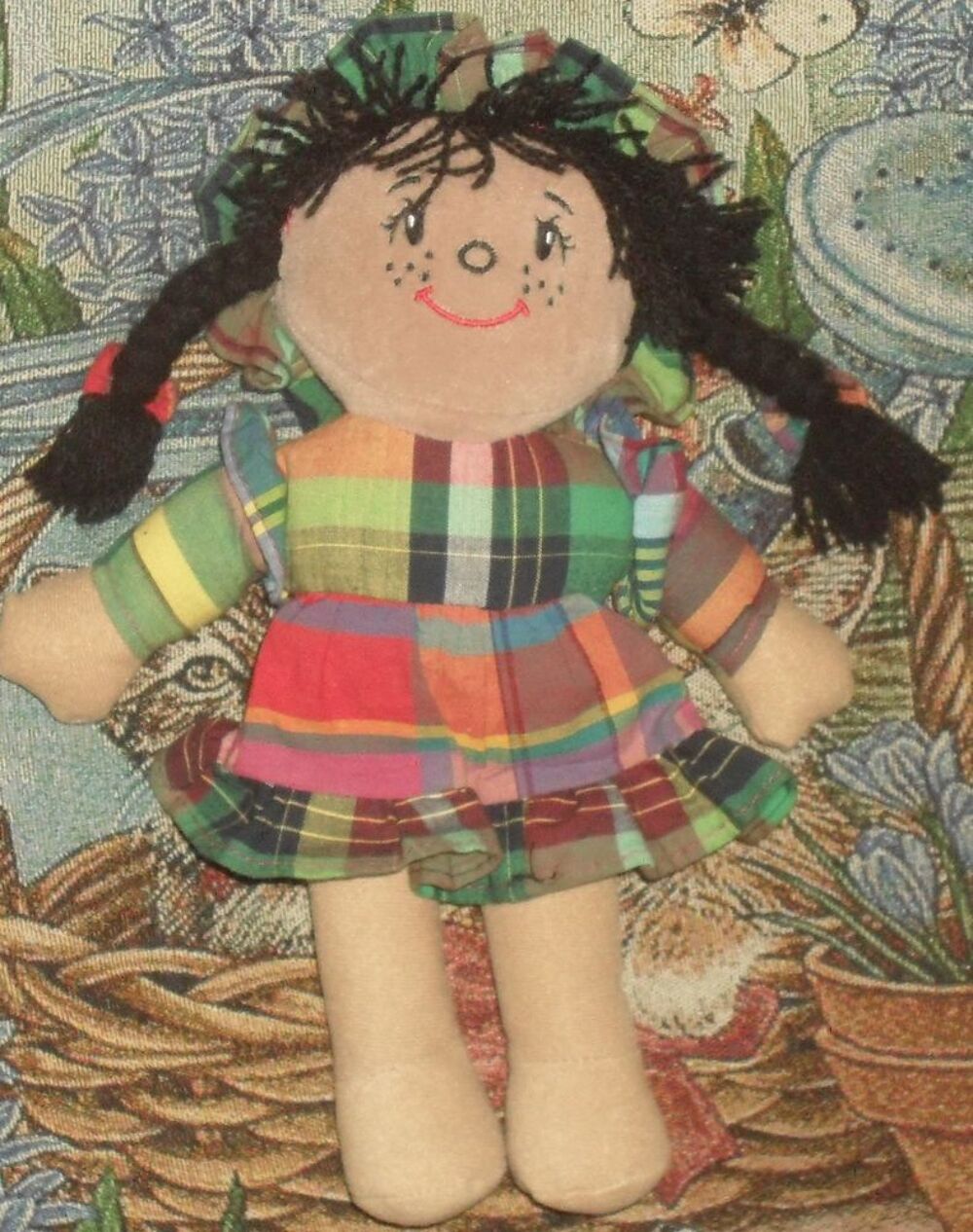Ancien doudou poup&eacute;e chiffon Martiniquaise. Puériculture