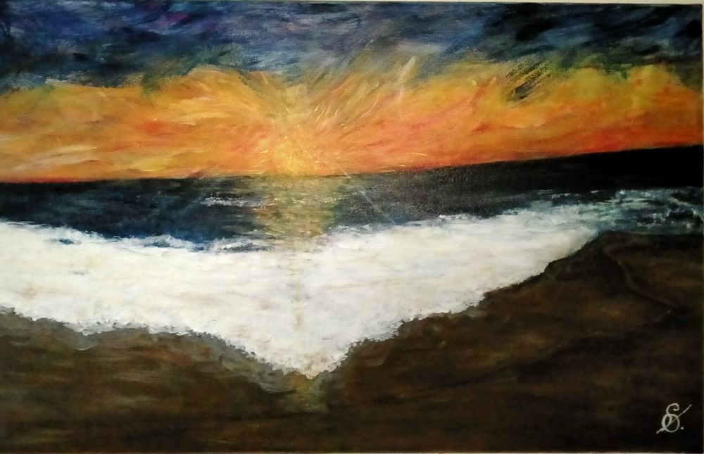 Tableau acrylique r&eacute;alisation unique Décoration