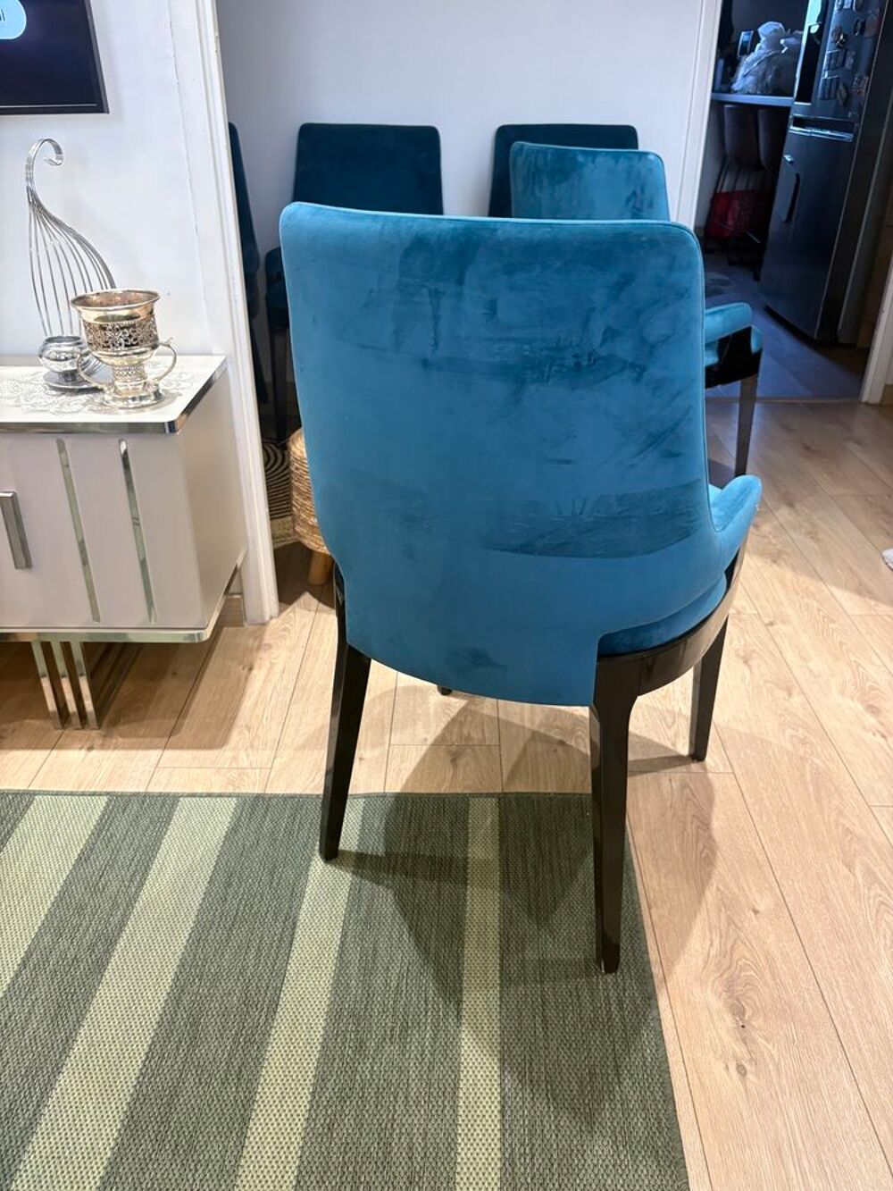 lot de 6 chaises capitonn&eacute;es Meubles