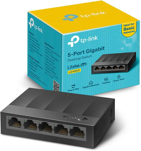 TP-Link  Multiport
LS1005G Switch Ethernet Gigabit 5 Ports 
10 Mazères-sur-Salat (31)