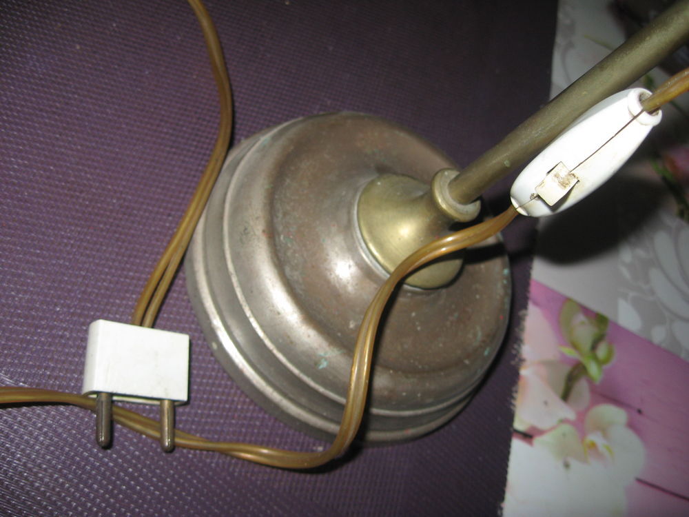 ancienne lampe de bureau col de cygne D�coration