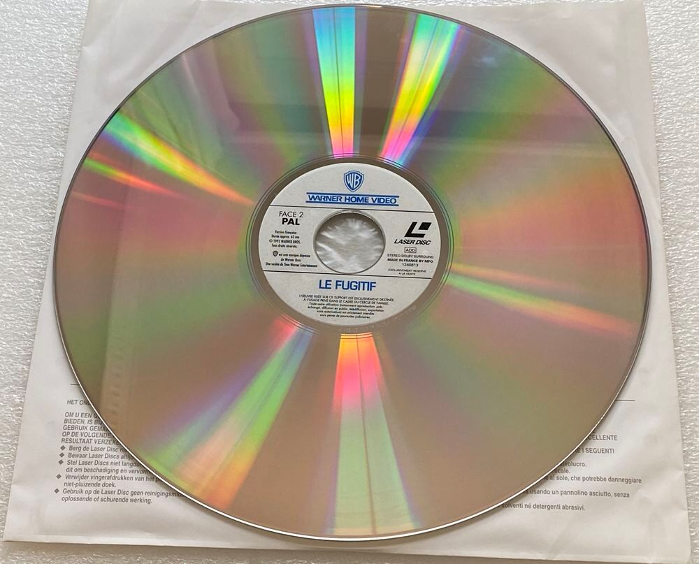LASERDISC - LE FUGITIF - WB VF PAL - Harrison Ford, Tommy Le DVD et blu-ray