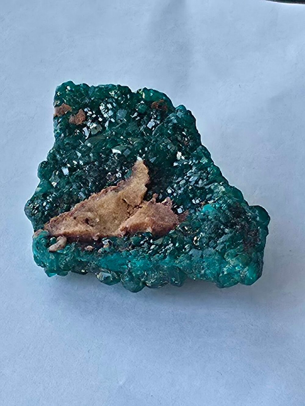 Magnifique Dioptase Vert Emeraude-Sp&eacute;cimen du Katanga 