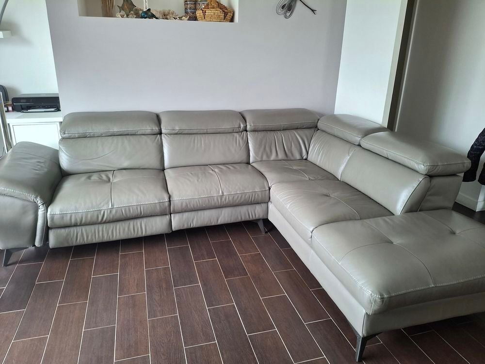 Canap&eacute; d'Angle cuir &eacute;lectrique Meubles