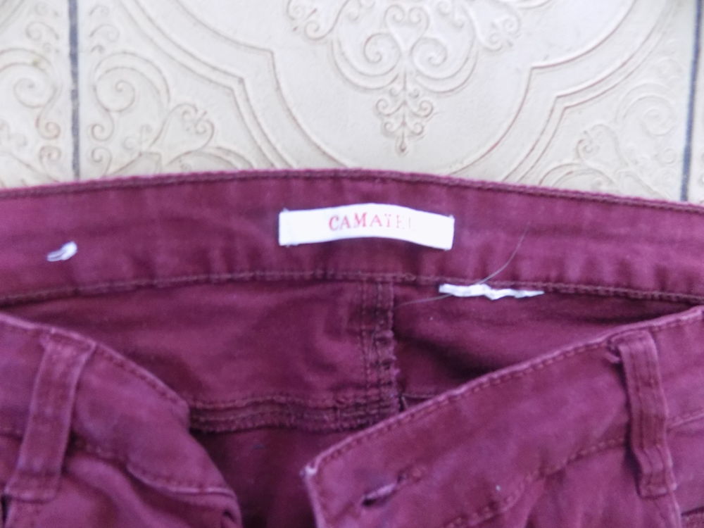 Jean bordeaux Vêtements