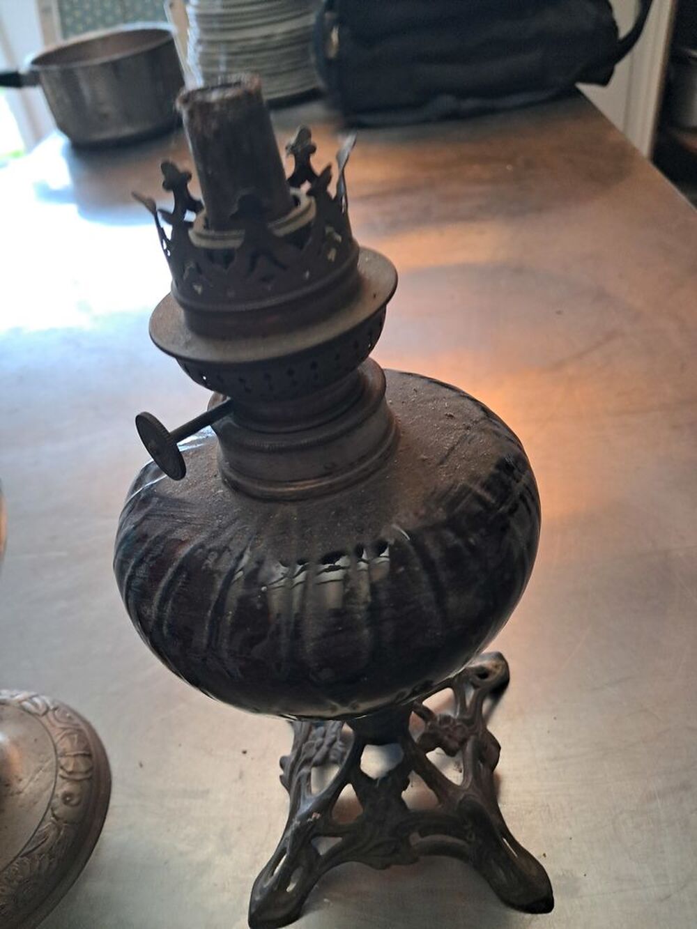 2 lampes &agrave; p&eacute;troles Décoration
