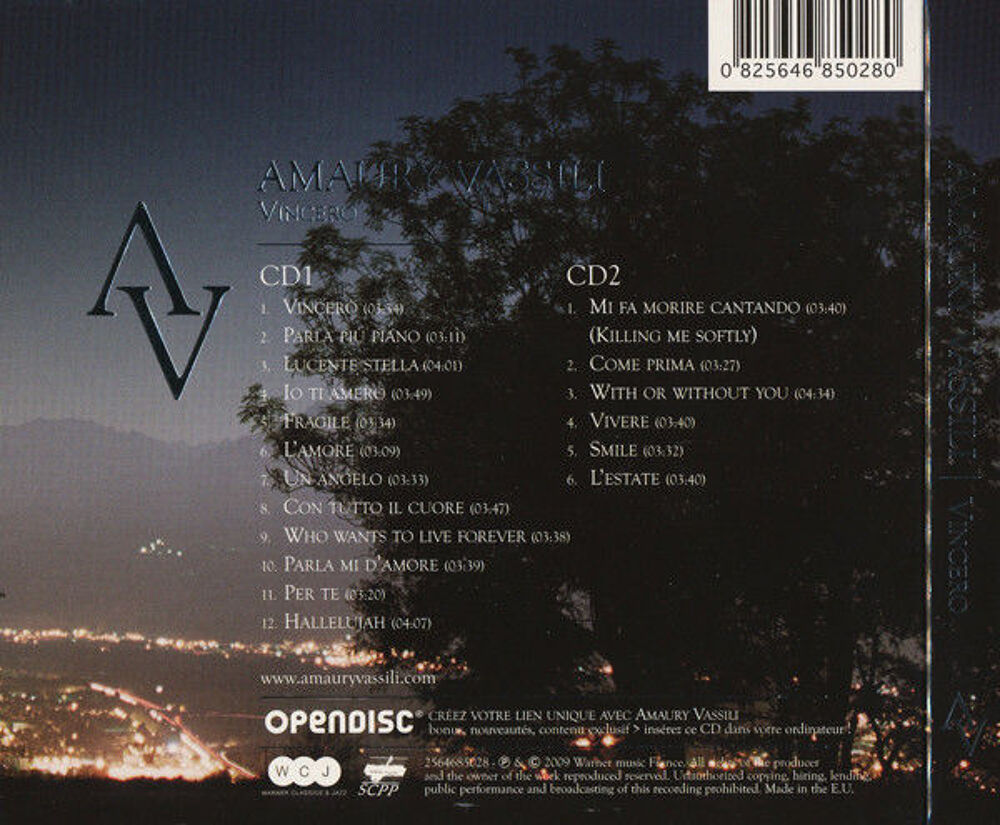 cd Amaury Vassili ?? Vincero (etat neuf) CD et vinyles